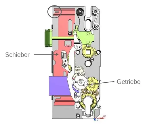 Getriebeschloss als Kern einer Mehrfachverriegelung